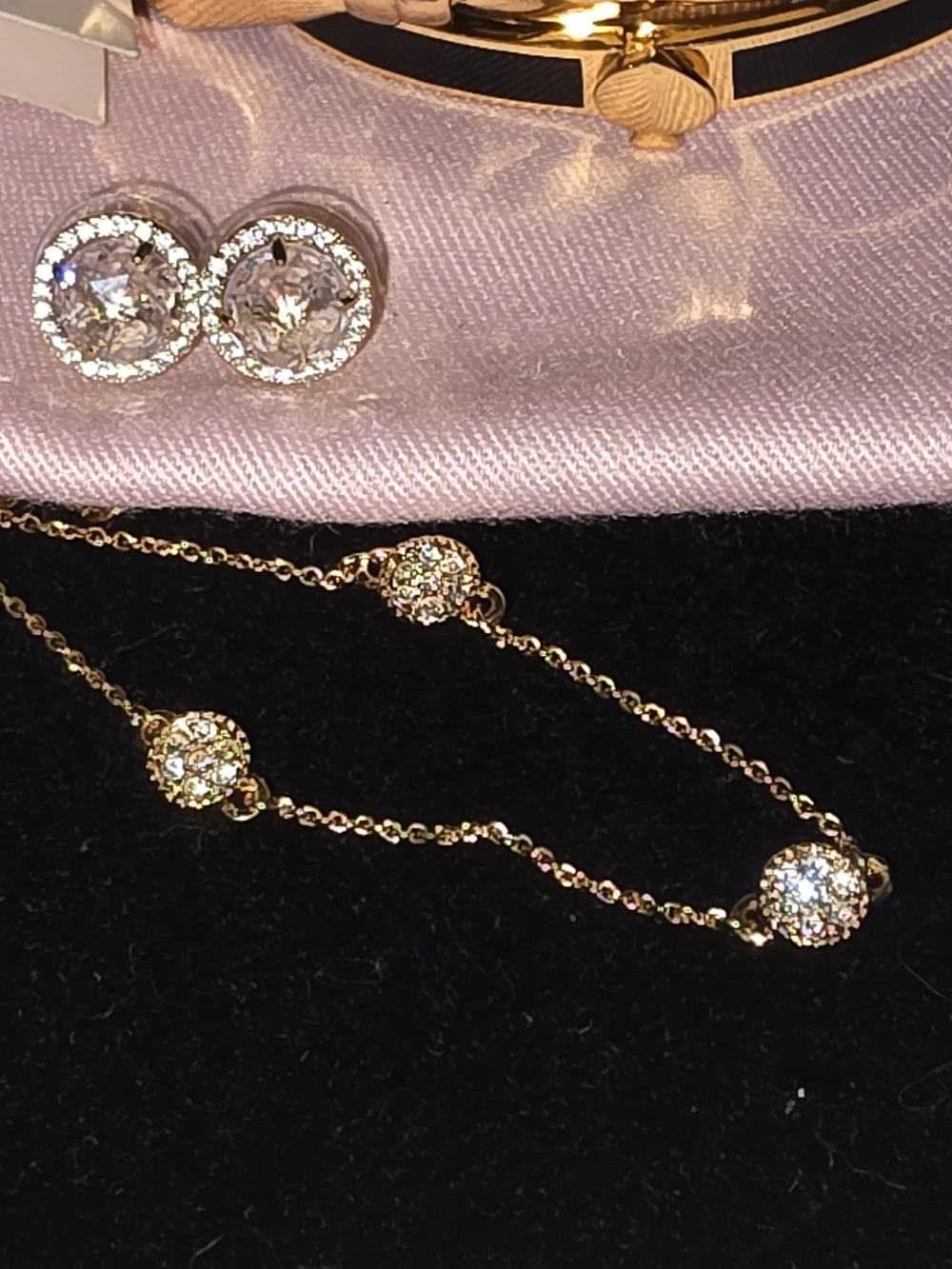 Kate Spade Gold-Tone Necklace, Earrings And 2 Bangle Bracelet Set - Picture 2 of 6